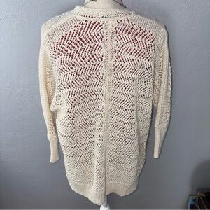 Tahari Cream Open-Knit Women's Cardigan